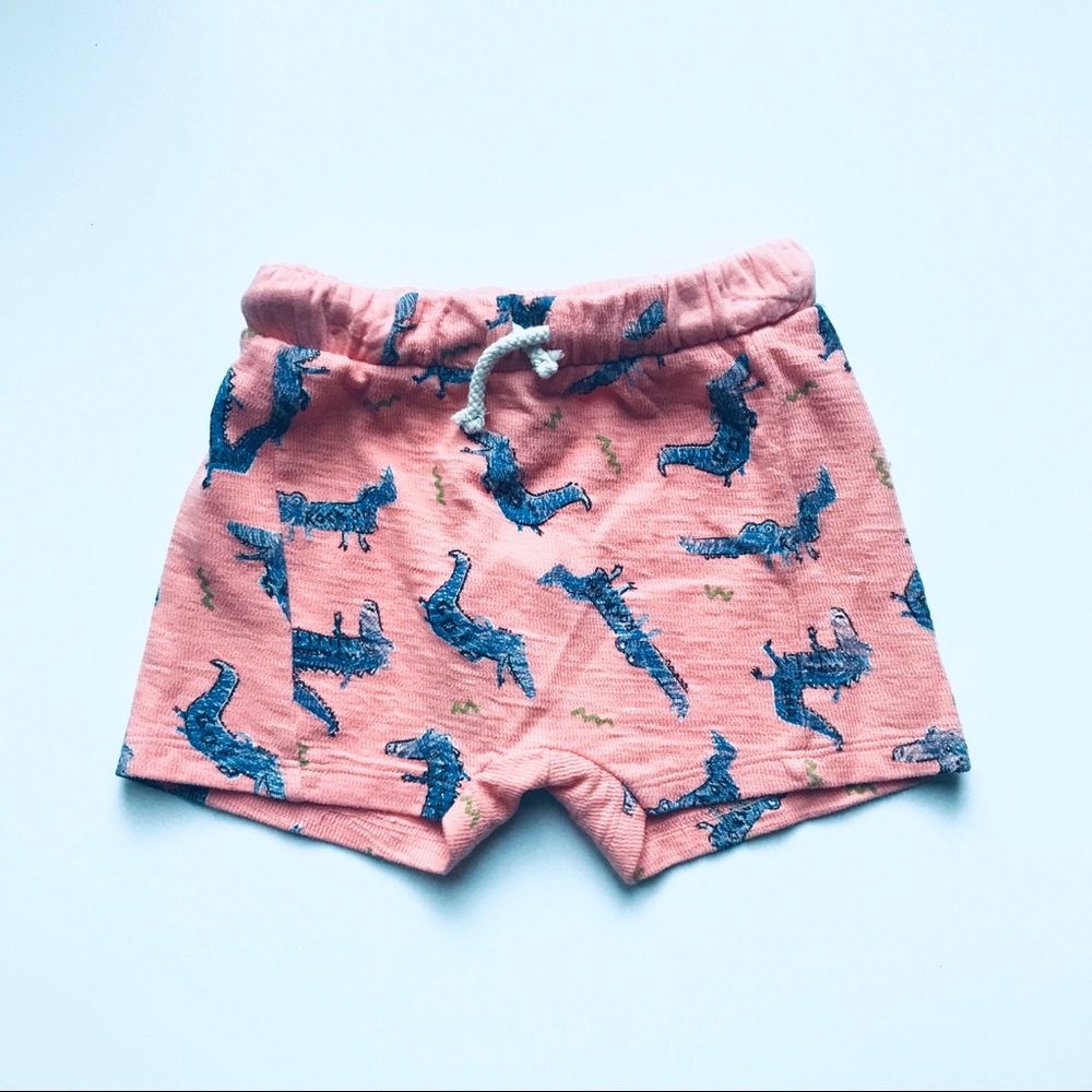 NWOT 3-6M Zara Baby Alligator Shorts